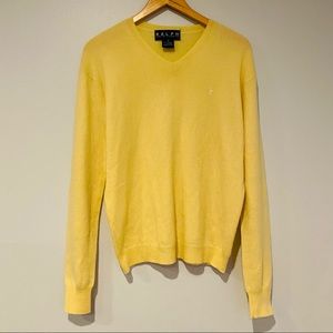 Ralph Ralph Lauren 100% Cashmere V-Neck Sweater